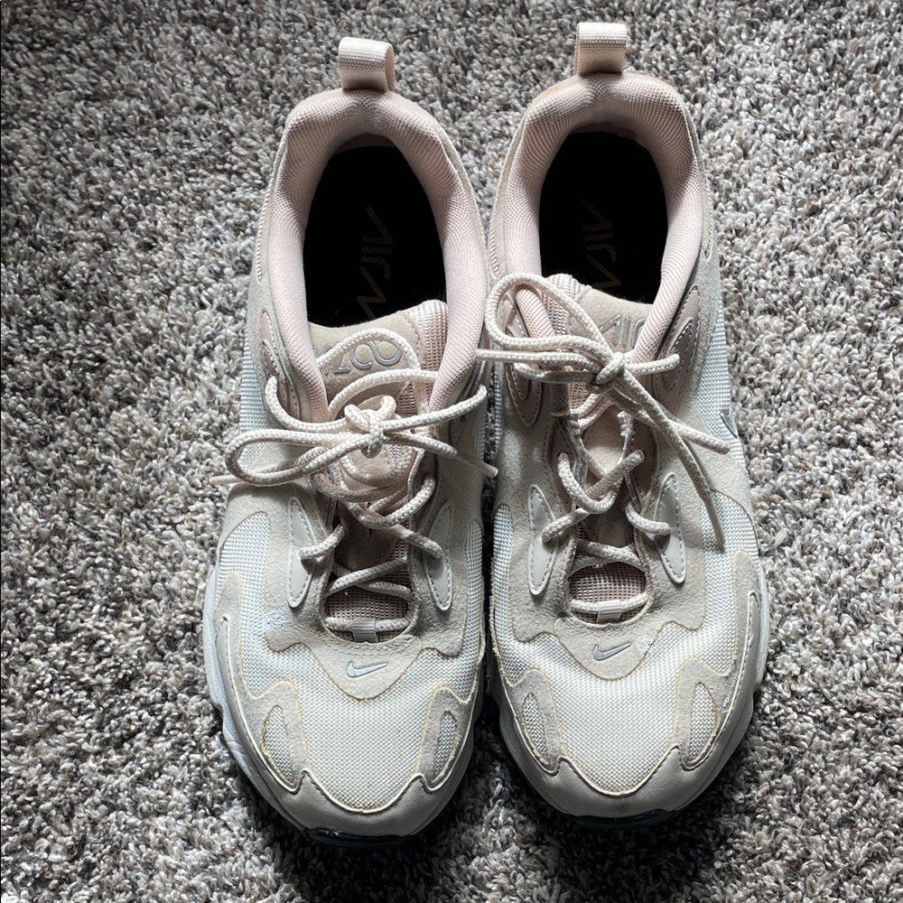 Cream and Pink Nike Air 200s